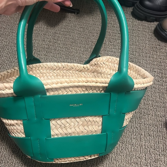 DEMELLIER RAFFIA SANTORINI TOTE BAG - Picture 11 of 11